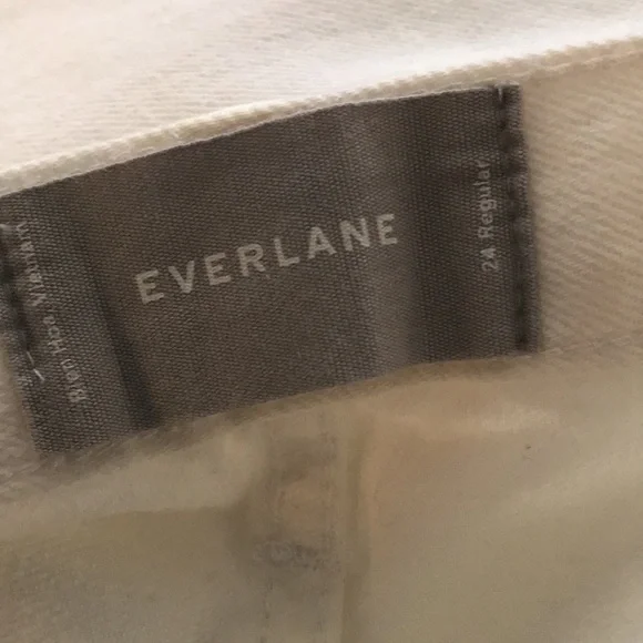 Everlane Women's White Boyfriend Jeans - Picture 5 of 8